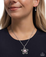 Load image into Gallery viewer, Floral Flow Pink Necklace