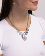 Load image into Gallery viewer, Mismatched Mystery Purple Necklace