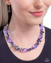 Load image into Gallery viewer, Mutual Mirage Purple Necklace