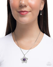 Load image into Gallery viewer, Floral Flow Purple Necklace