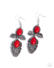 Load image into Gallery viewer, Blooming Bevy Red Earrings