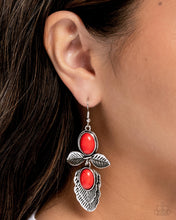 Load image into Gallery viewer, Blooming Bevy Red Earrings