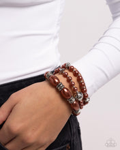 Load image into Gallery viewer, Smooth Stacks Brown Bracelet