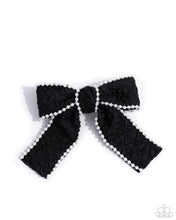 Load image into Gallery viewer, Coquette Charm Black Hair Clip