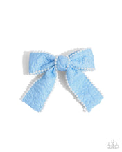 Load image into Gallery viewer, Coquette Charm Blue Hair Clip