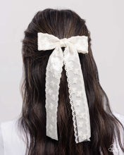 Load image into Gallery viewer, Carefree Coquette White Hair Clip