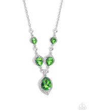 Load image into Gallery viewer, SPADES of Shimmer Green Necklace