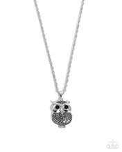 Load image into Gallery viewer, Opulent Owl Silver Necklace