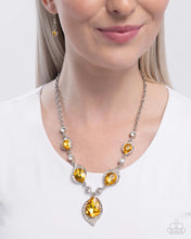 Load image into Gallery viewer, SPADES of Shimmer Yellow Necklace