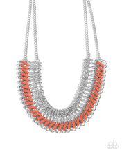 Load image into Gallery viewer, Commanding Connections Orange Necklace