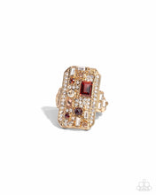 Load image into Gallery viewer, Princess Pattern Brown Skinny Band Ring