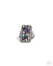 Load image into Gallery viewer, Princess Pattern Brass Skinny Band Ring