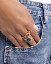 Load image into Gallery viewer, Enigmatic Excess Copper Skinny Band Ring