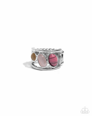 Colorfully Coarse Pink Ring