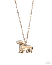 Load image into Gallery viewer, Darling Dachshund Gold Necklace