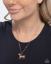 Load image into Gallery viewer, Darling Dachshund Gold Necklace