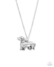 Load image into Gallery viewer, Darling Dachshund Silver Necklace