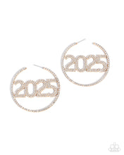 Load image into Gallery viewer, This is Gonna Be My Year Gold Hoop Earrings