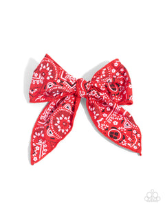 Bandana Bravado Red Hair Clip