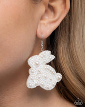Load image into Gallery viewer, Easter Elegance White Seed Bead Earrings