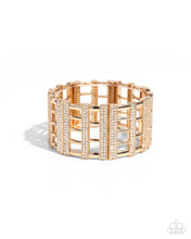 Load image into Gallery viewer, Vertical Vanity Gold Bracelet