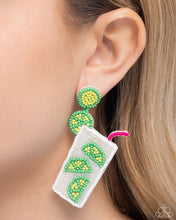 Load image into Gallery viewer, Lavish Limes Green Seed Bead Earrings