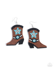 Load image into Gallery viewer, Beaded Boot Seed Bead Brown