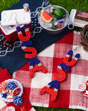 Load image into Gallery viewer, Pampered Patriot Multi Earrings