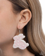Load image into Gallery viewer, Easter Elegance Pink Seed Bead Earrings