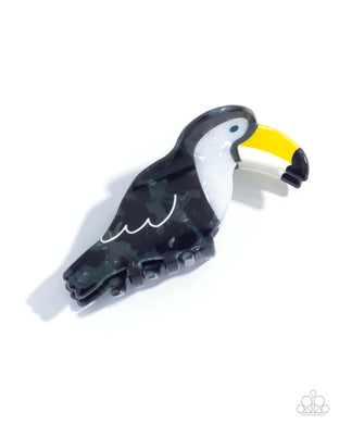 Toucan Theme Black Hair Claw