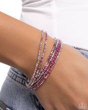 Load image into Gallery viewer, Rhinestone Review Pink Bracelet