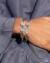 Load image into Gallery viewer, Hammered Hangout Silver Bracelet