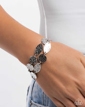 Load image into Gallery viewer, Hammered Hangout Silver Bracelet