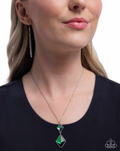 Load image into Gallery viewer, Daily Diamonds Green Necklace