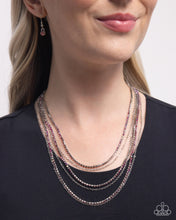 Load image into Gallery viewer, Pronged Purpose Pink Necklace
