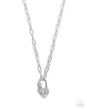 Load image into Gallery viewer, Padlock Potential White Necklace