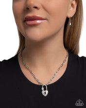 Load image into Gallery viewer, Padlock Potential White Necklace