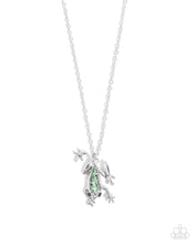 Load image into Gallery viewer, Flashy Tree Frog Green Necklace