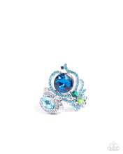 Load image into Gallery viewer, Enigmatic Excess Blue Skinny Band Ring