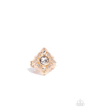 Load image into Gallery viewer, Dazzling Dignity Gold Skinny Band Ring