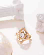 Load image into Gallery viewer, Dazzling Dignity Gold Skinny Band Ring
