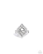 Load image into Gallery viewer, Dazzling Dignity White Skinny Ring