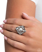 Load image into Gallery viewer, Dazzling Dignity White Skinny Ring