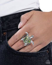 Load image into Gallery viewer, Tailored Turtle Green Ring