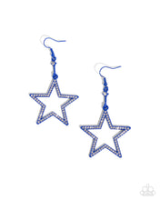 Load image into Gallery viewer, Steady Stars Blue Earrings