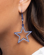 Load image into Gallery viewer, Steady Stars Blue Earrings