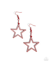 Load image into Gallery viewer, Steady Stars Red Earrings