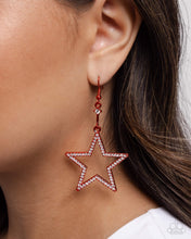 Load image into Gallery viewer, Steady Stars Red Earrings