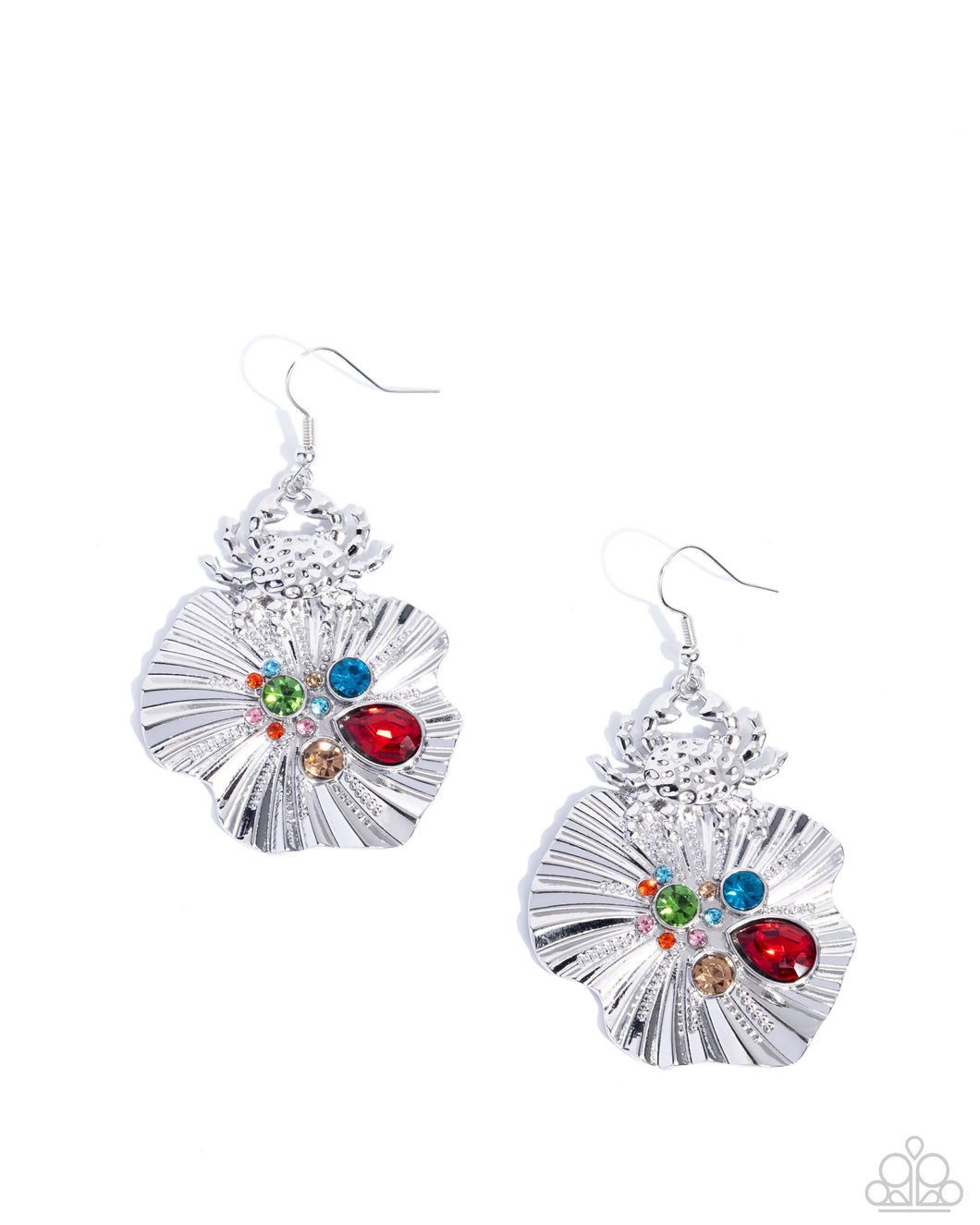 Capricious Crab Red Earrings