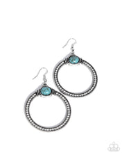 Load image into Gallery viewer, Radical Rusticity Blue Earrings